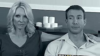 stepson brings his mom to room and fucks hard