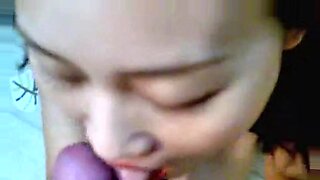 asian babe sucking cock in public toilet